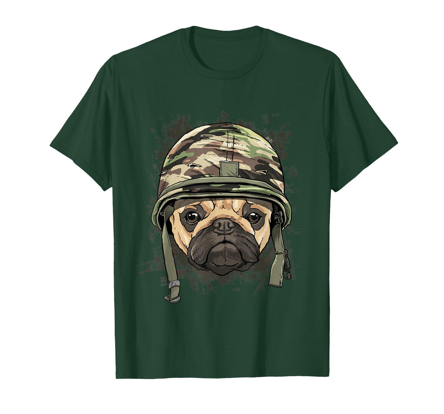 Pug Military Soldier Veterans Day Puppy Pet Pug Dog Lover T-Shirt