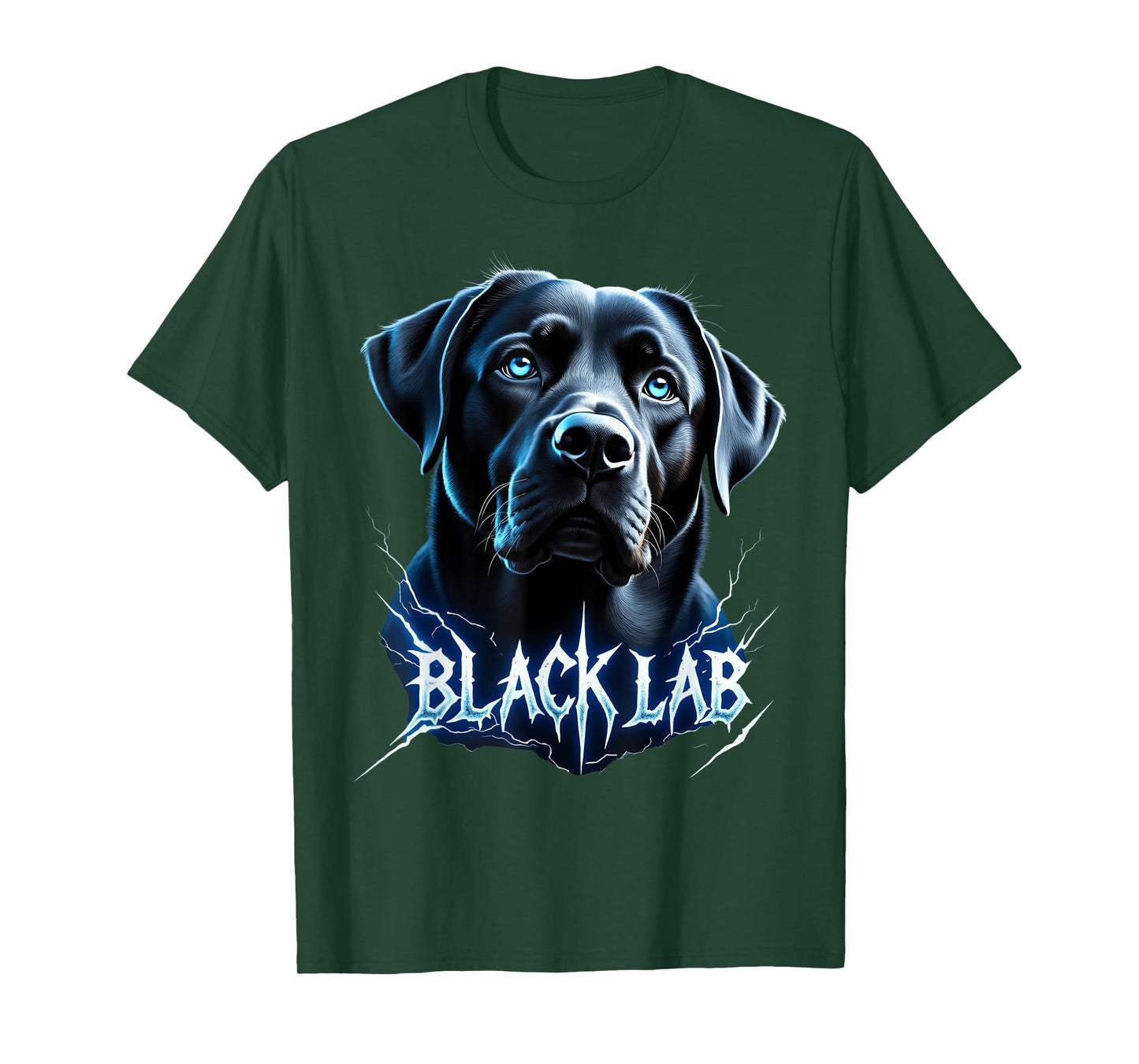 Funny Black Labrador Lover Design Heavy Metal Black Lab T-Shirt