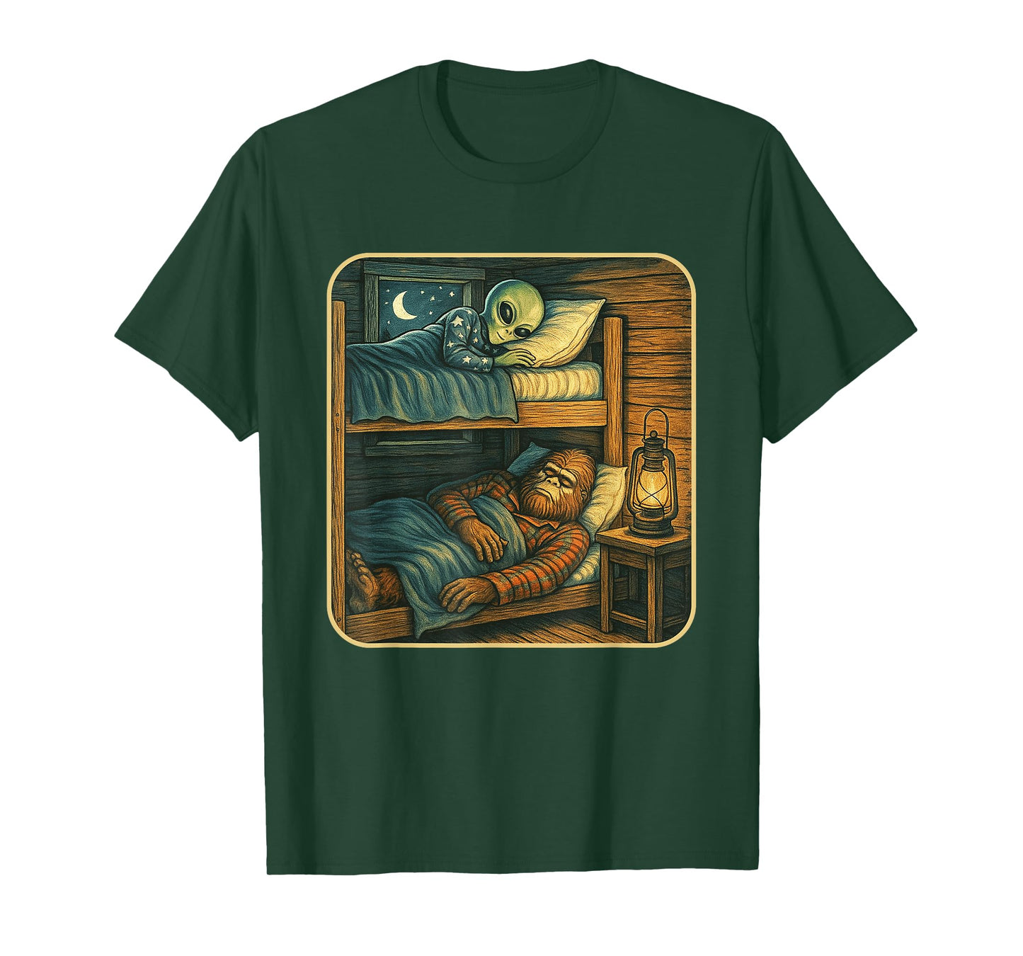 Mens Boys Sleep Shirt Bigfoot Kids Men Pajama Shirt PJ T-Shirt