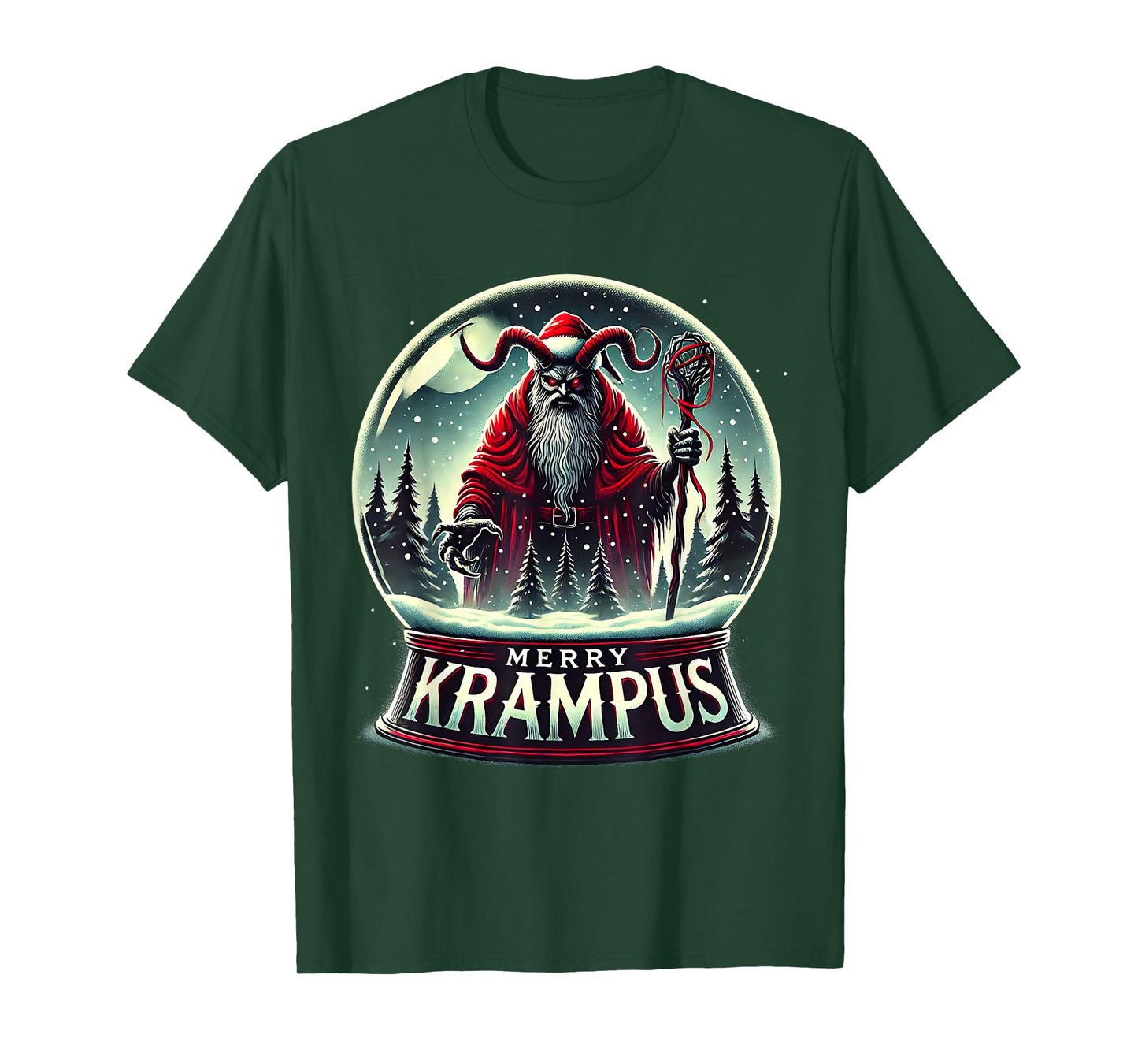 Krampus Is Coming To Town Horror Merry Krampus Christmas T-Shirt
