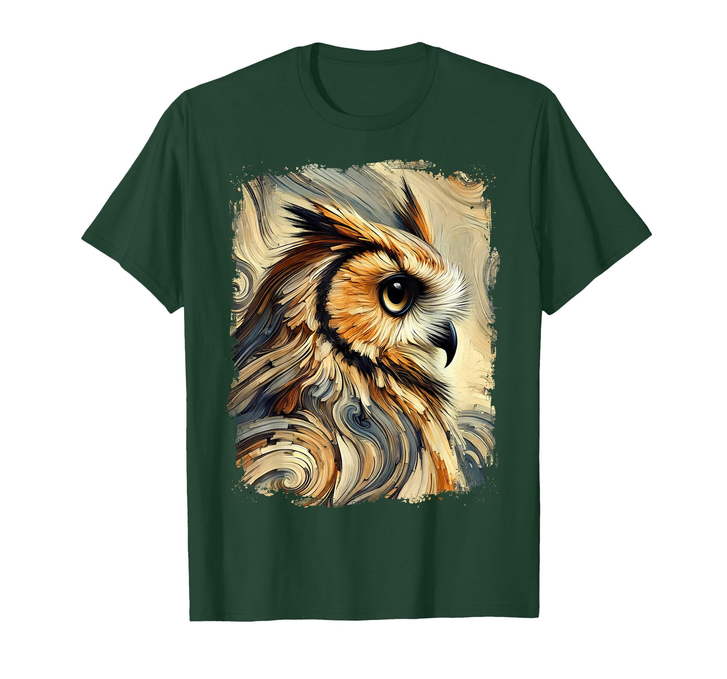 Abstract Owl Colourful and Elegant Artwork T-Shirt