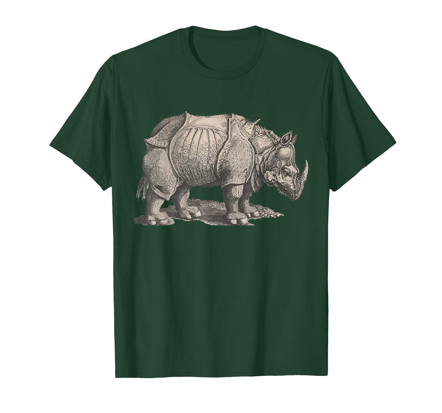 Rhinoceros by Albrecht Durer Famous Rhino Woodcut print Tee