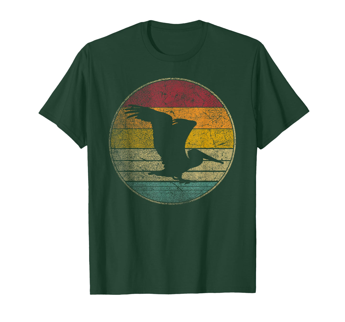 Pelican Bird Shirt Sun Retro Vintage 80s Gift Beach Tropical T-Shirt