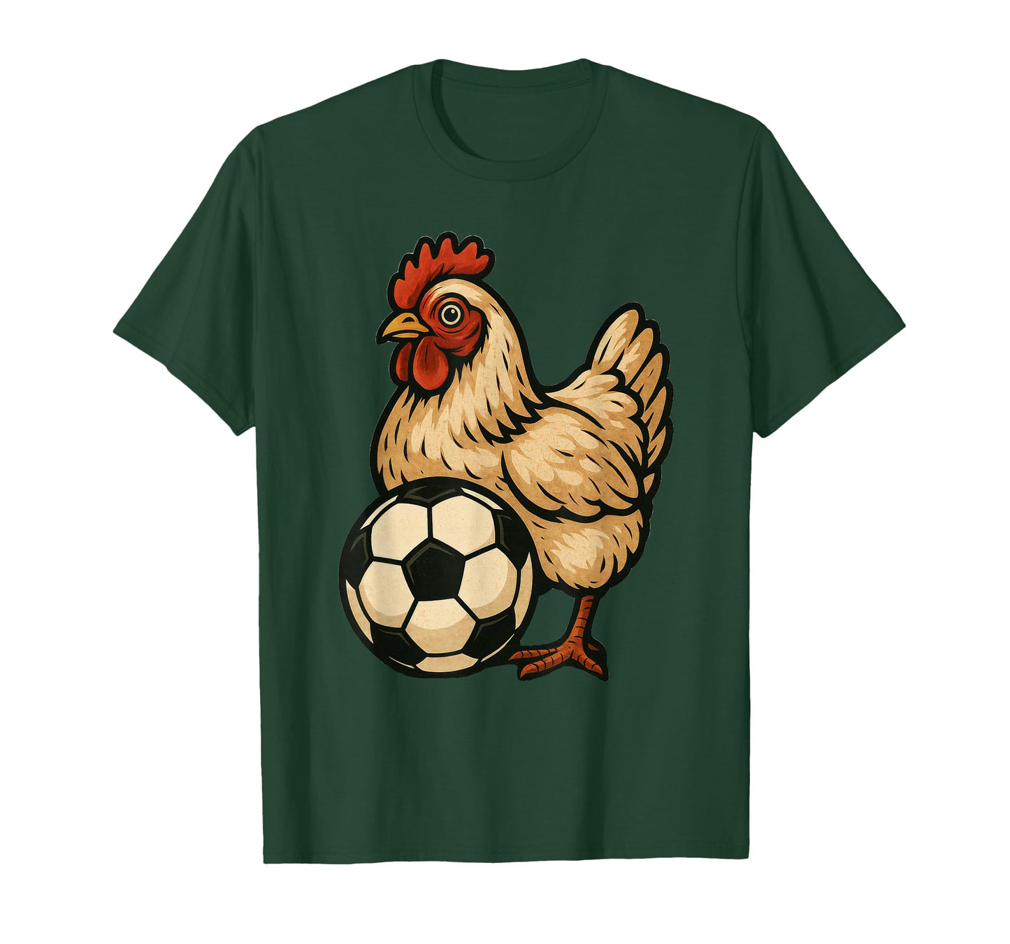 Funny Chicken Soccer T-Shirt