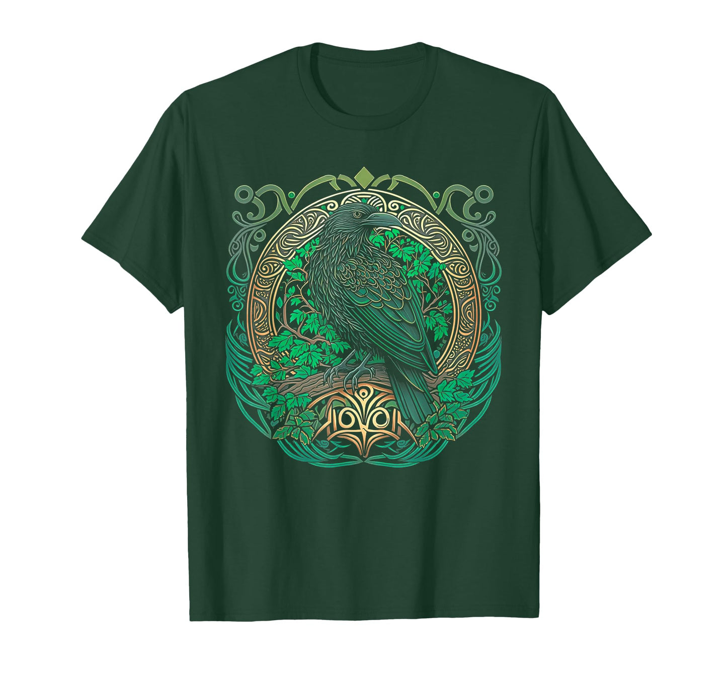 Raven St. Patrick's Day Viking Valhalla North Myths T-Shirt