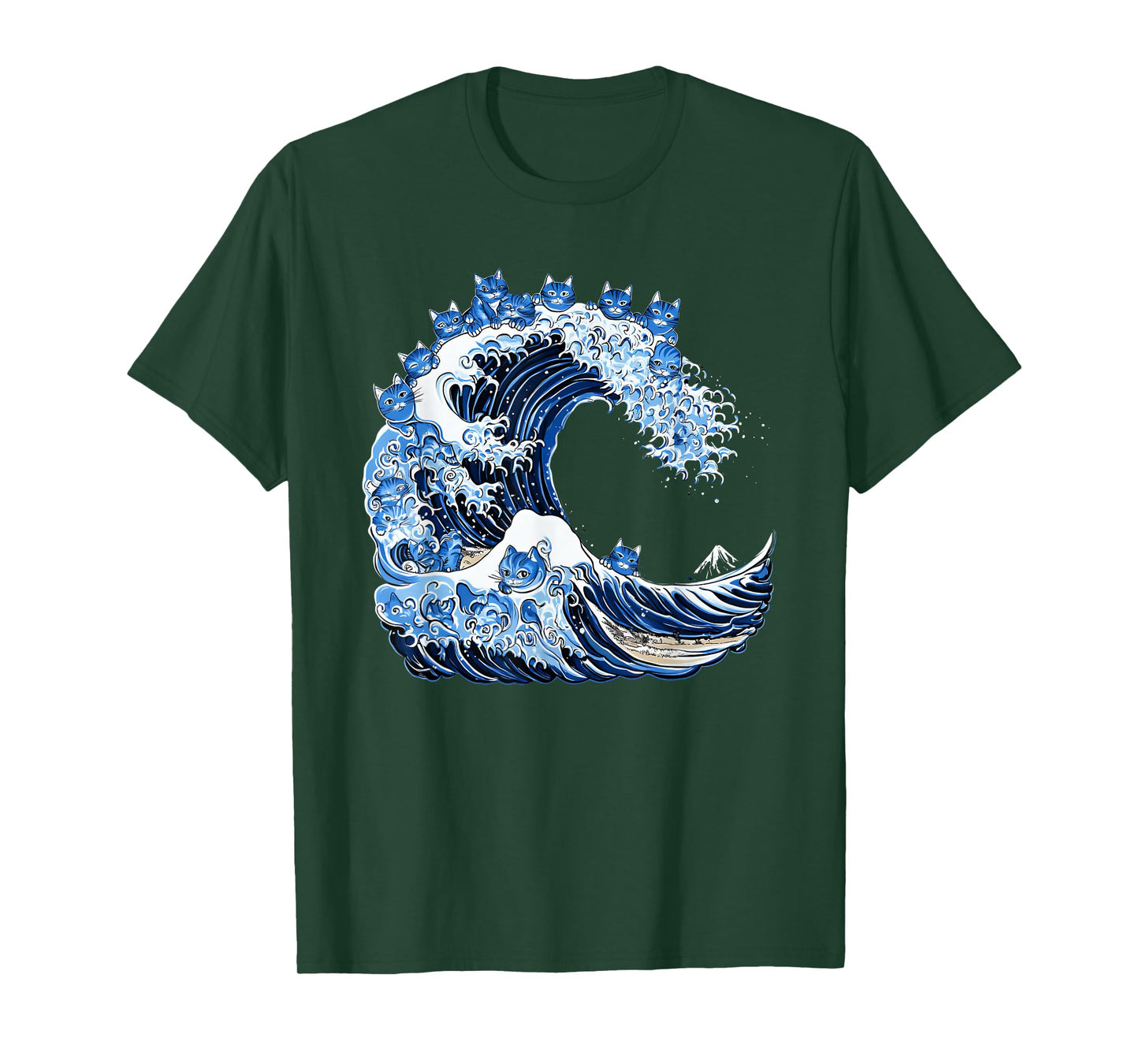 Cute Wave of Blue Cats for Kamala T-Shirt