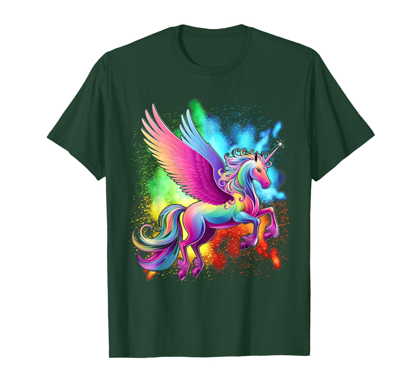 Purple Unicorn Colorful Psychedelic kawaii Trippy alt T-Shirt