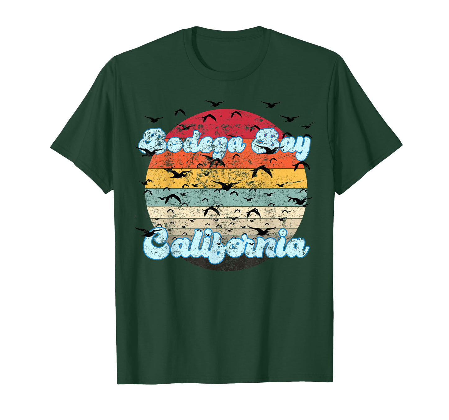 Bodega Bay In California - Birds Aren't Real T-Shirt