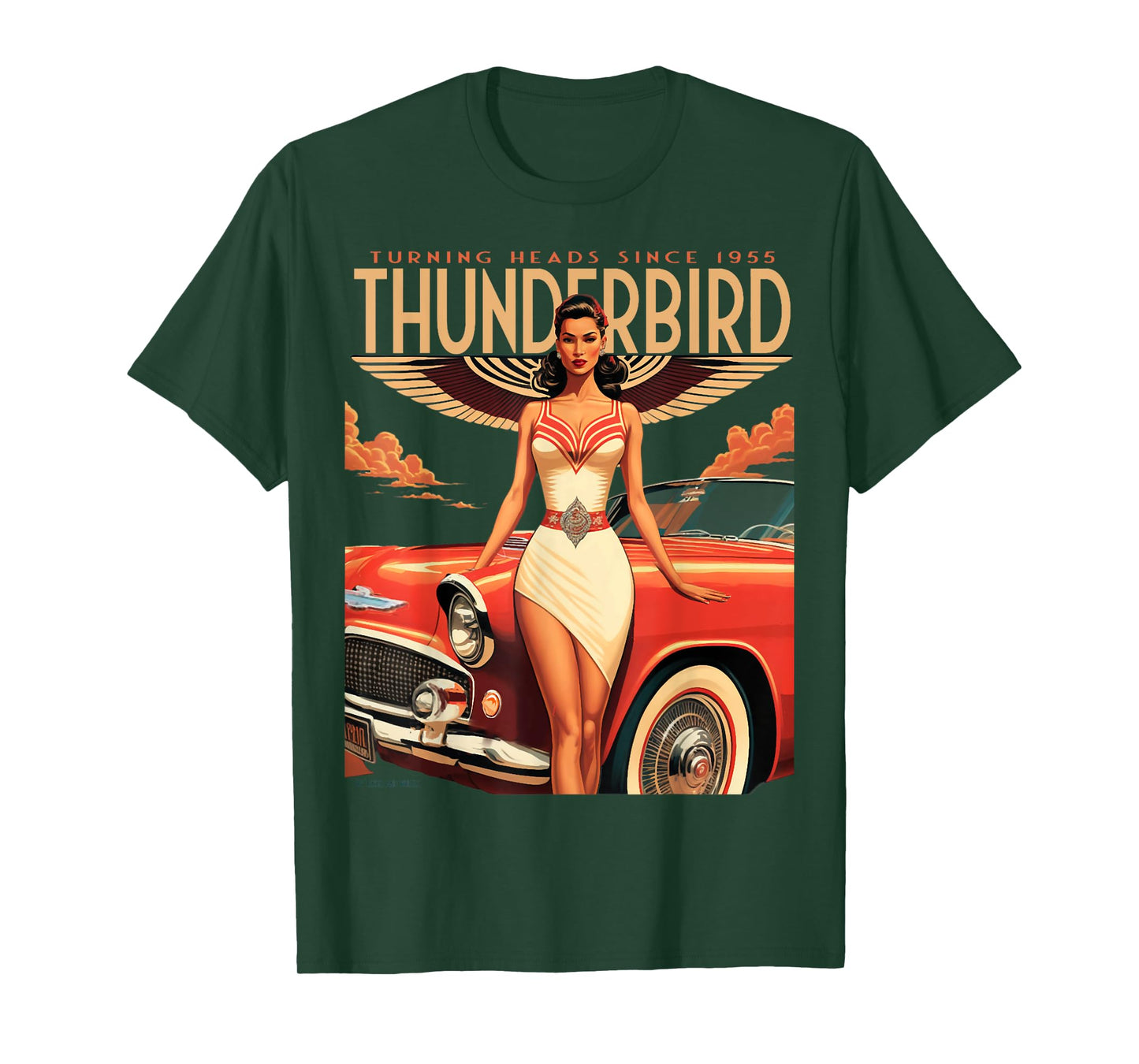 1955 1956 1957 vintage thunder bird chevys truck classic car T-Shirt