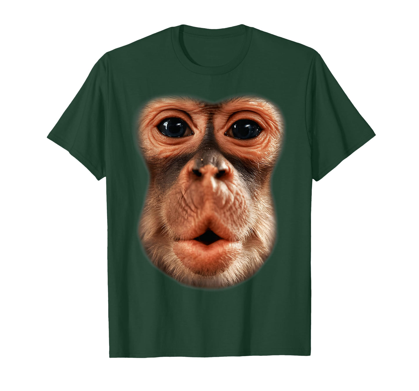 Funny Monkey Face Breath Men Boy Kid Halloween Costume T-Shirt