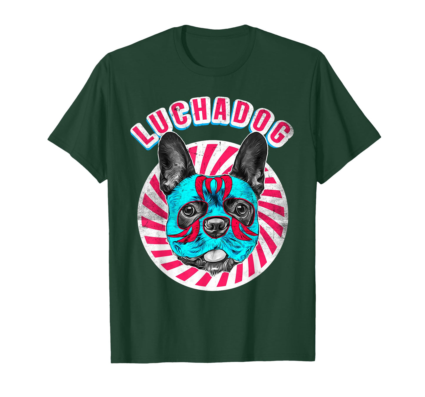 Luchadog Mexican Wrestling - Lucha Luchador Dog Wears Mask T-Shirt