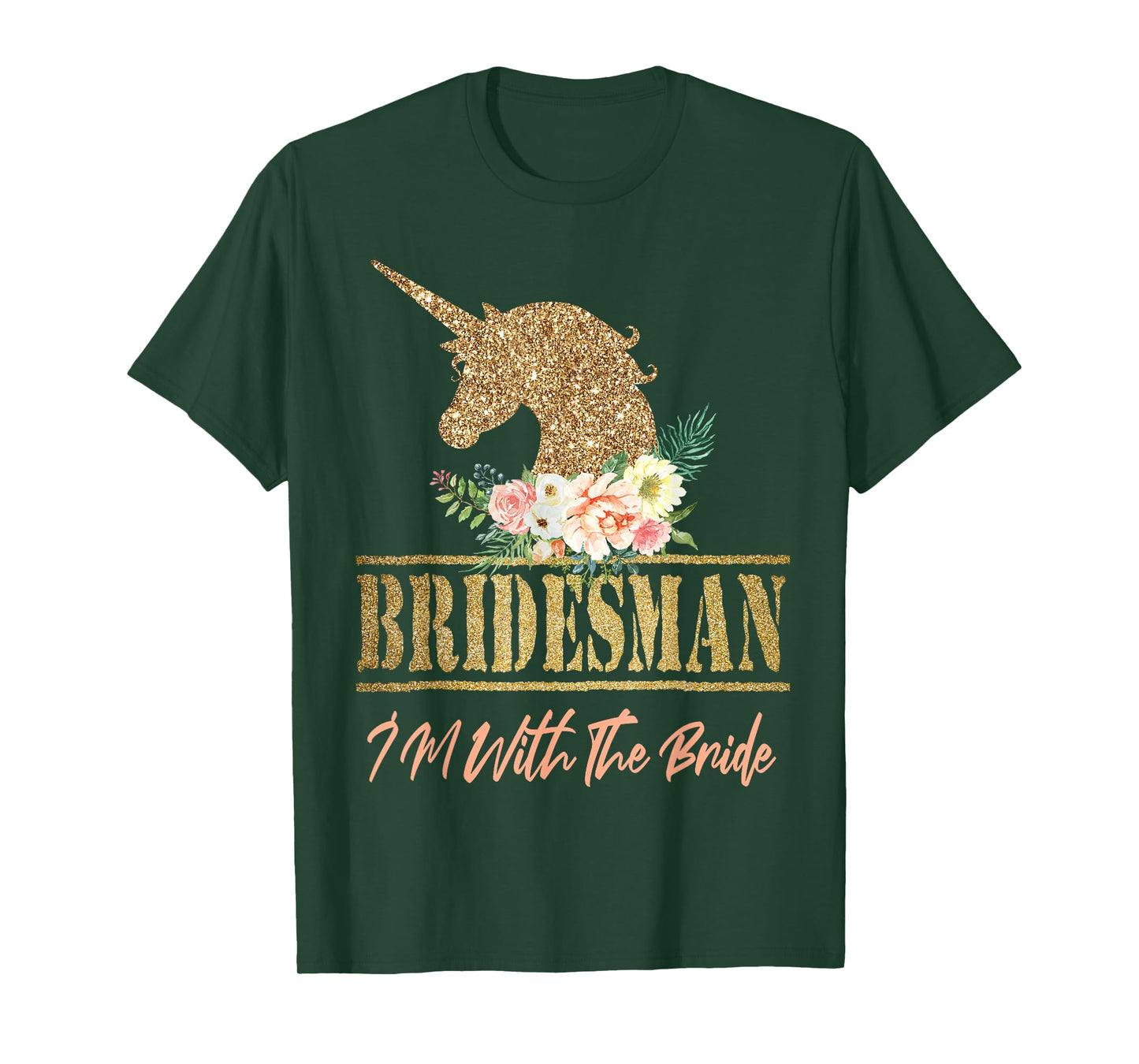Unicorn Bridesman Gift For Wedding Bridal Party Bridesmaid T-Shirt