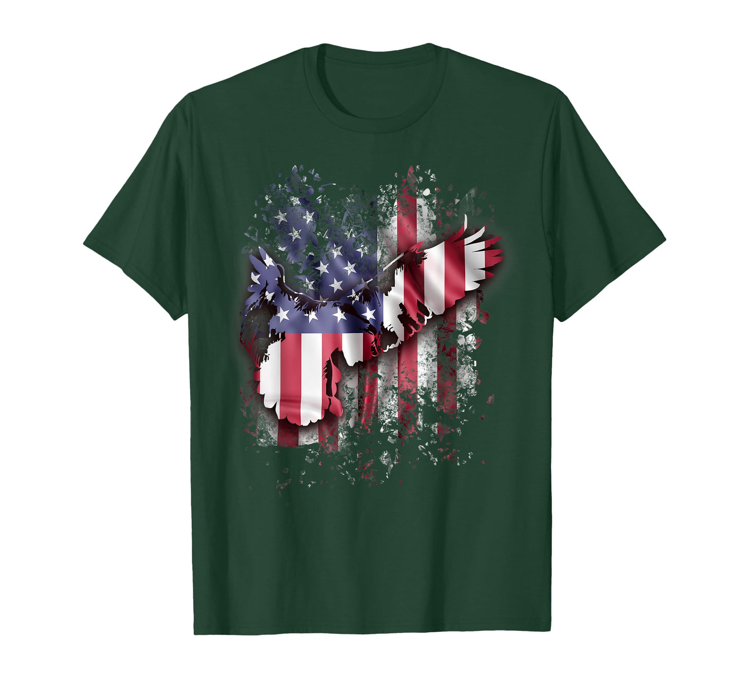 Eagle And American Flag Gorgeous Vintage 4th July T-Shirt