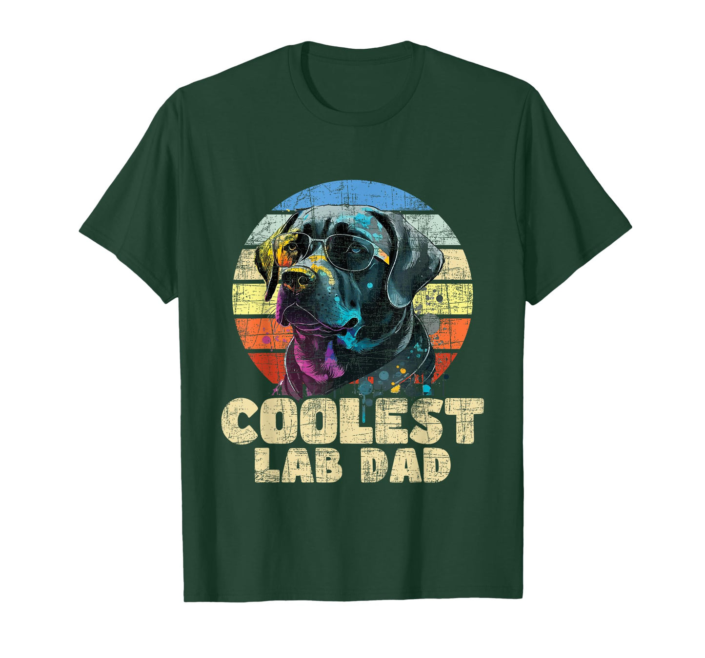 Coolest Lab Dad - Father's Day Labrador Pup Dog Owner T-Shirt