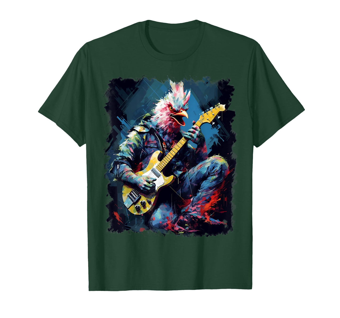 Rock Guitar Chicken Guitarist T-Shirt