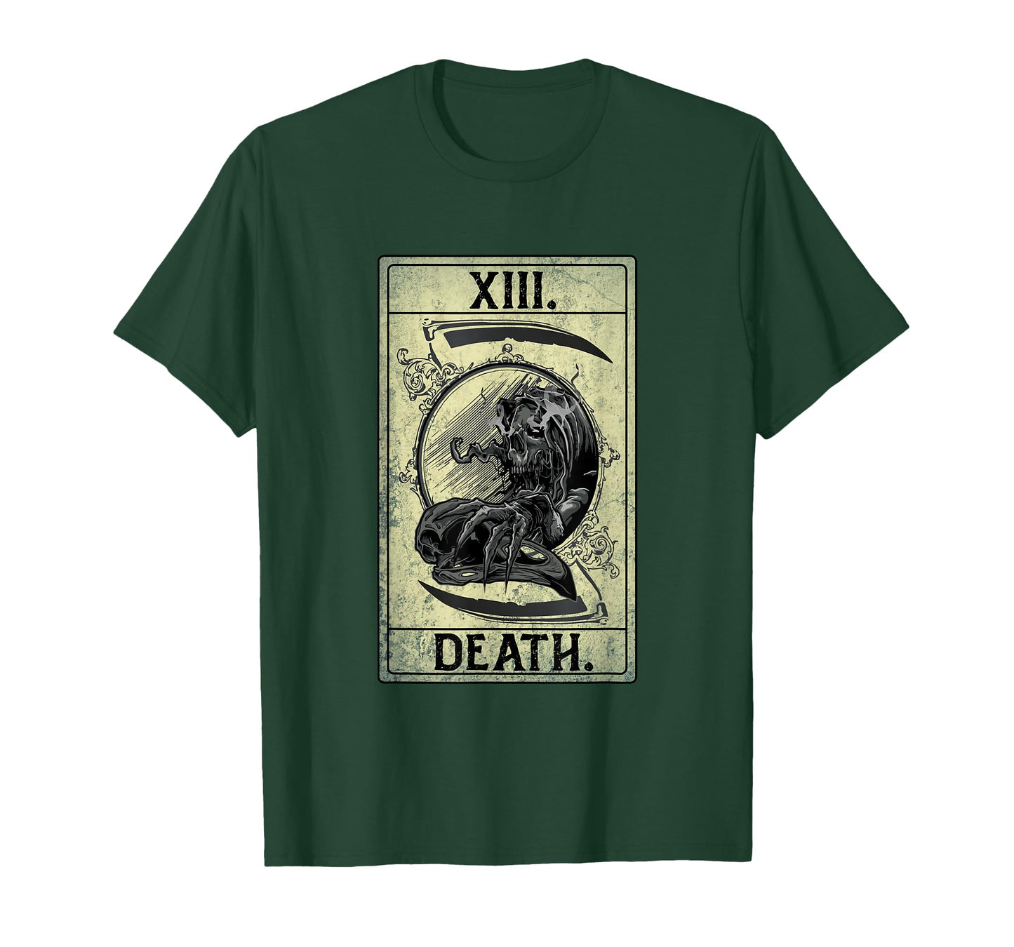 DEATH TAROT CARD XIII SHIRT PSYCHO OCCULT TEE T-Shirt