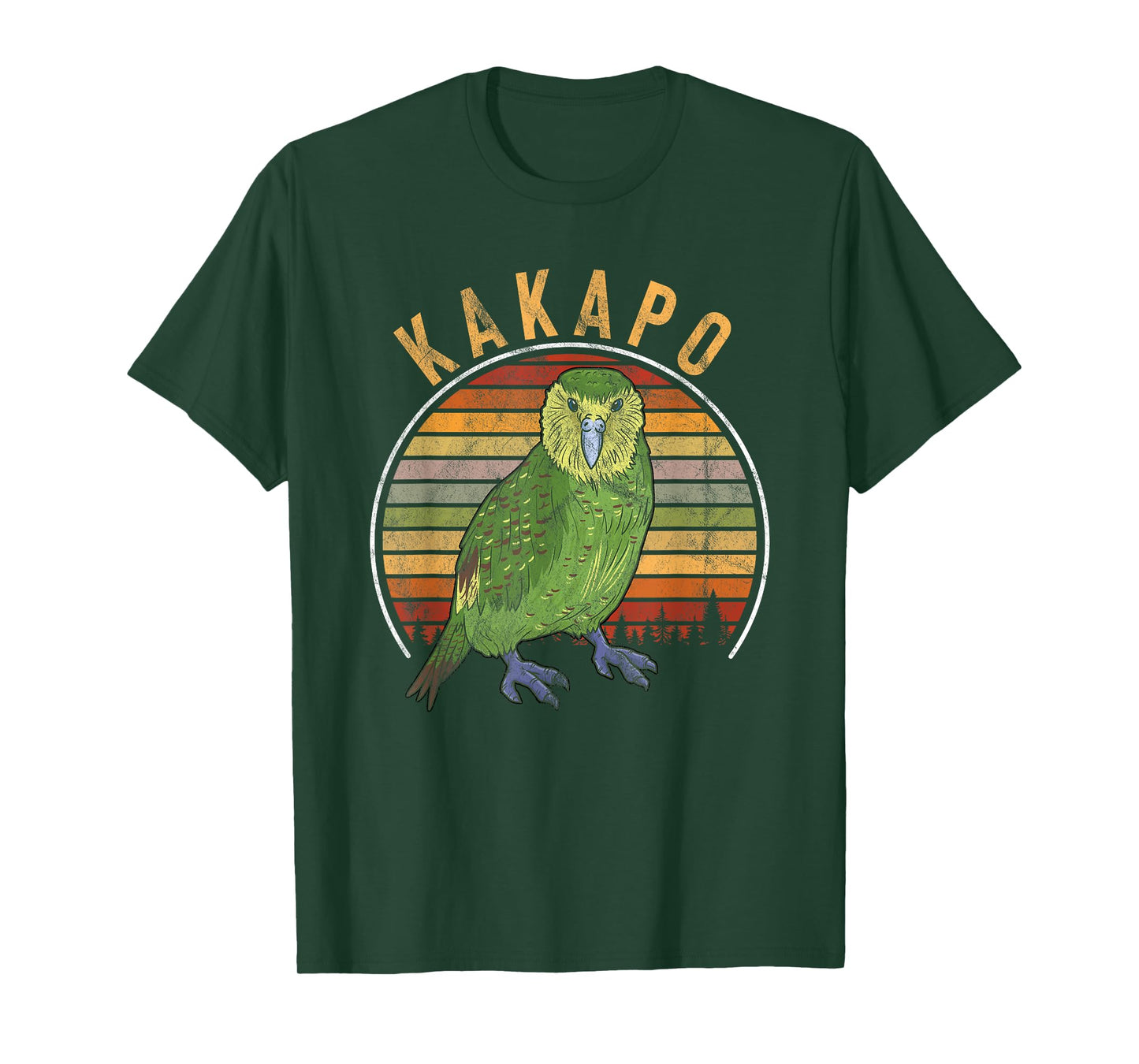 Vintage Kakapo Retro Parrot Bird T-Shirt