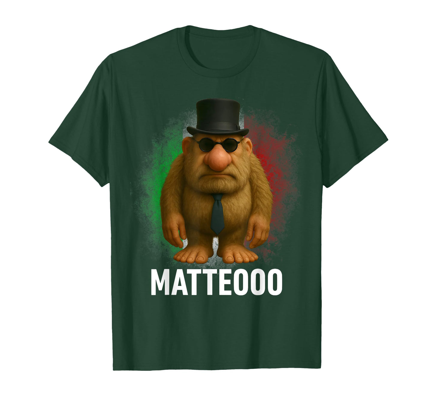 Matteo Mateo Matteooo Italian Brainrot Meme Flag Italy Kids T-Shirt