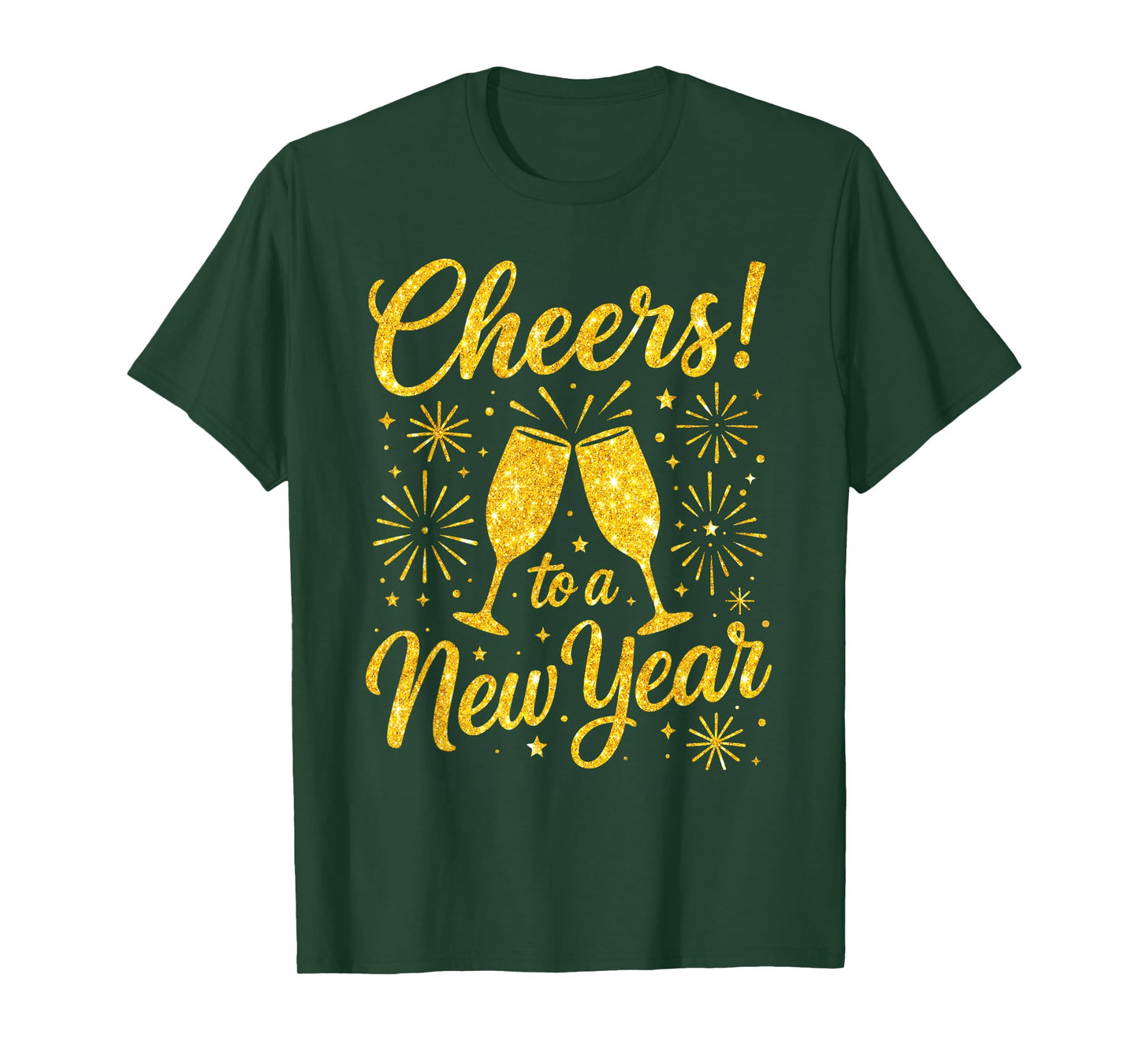 Happy New Year 2026 Cheers to A New Year Fireworks T-Shirt