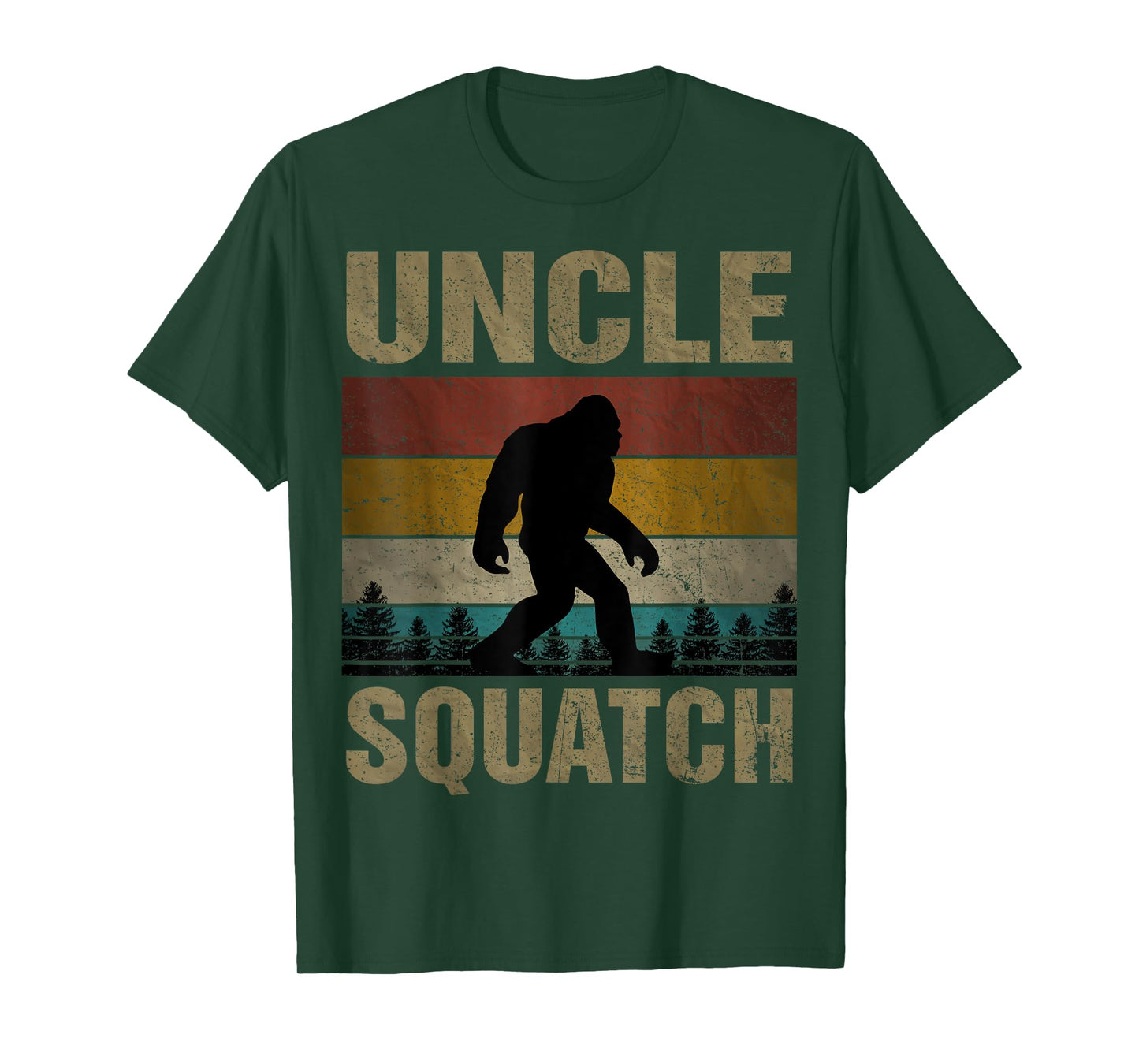 Uncle Squatch Bigfoot Uncle Sasquatch Yeti Family Matching T-Shirt