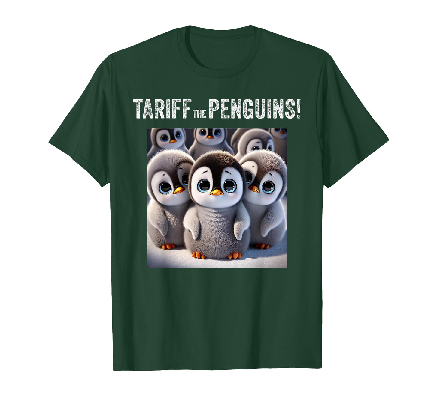 Tariff the Penguins. Trump Tariffs, Stock Market Crash funny T-Shirt