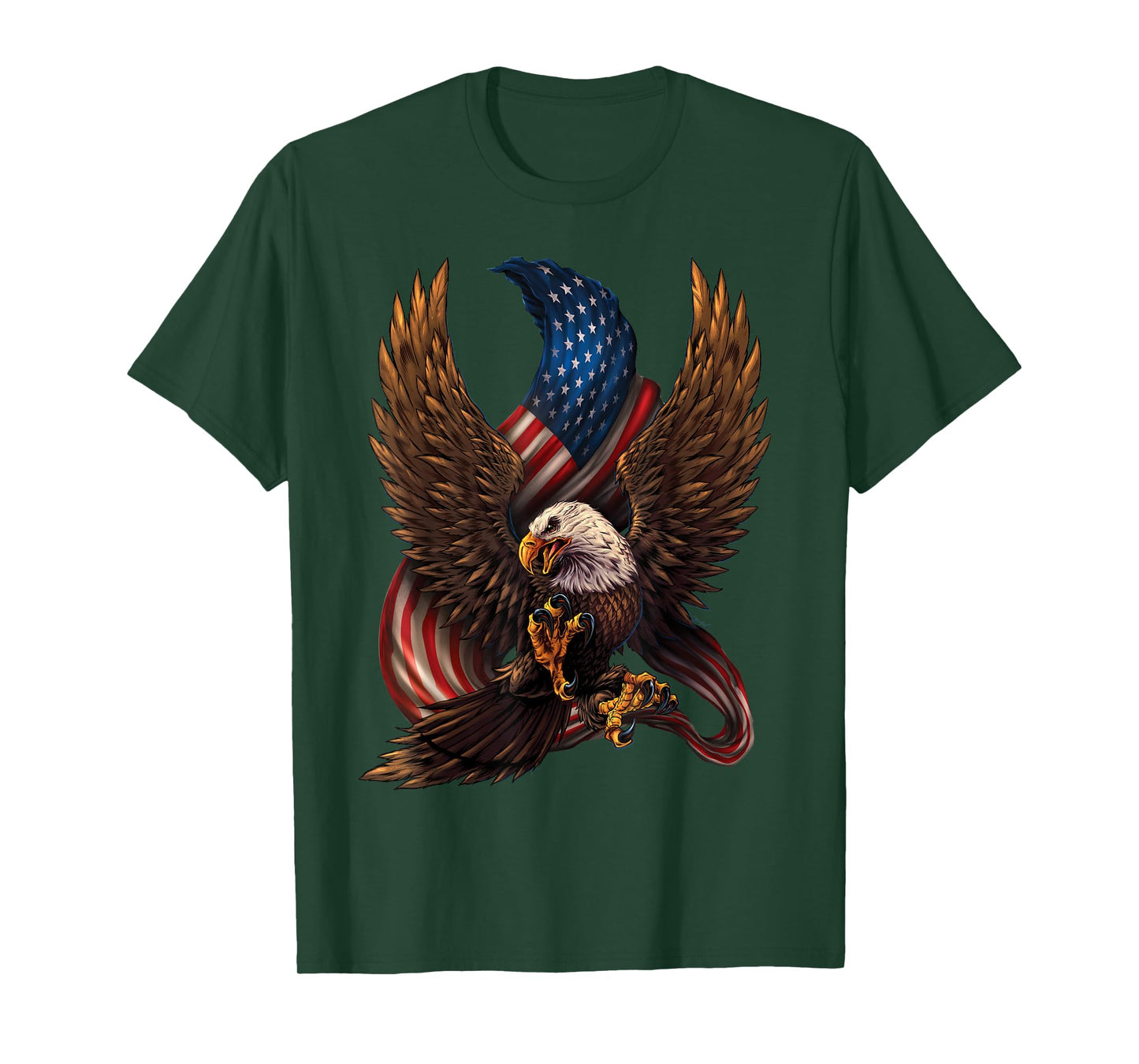 Patriotic American Design With Eagle And Flag T-Shirt