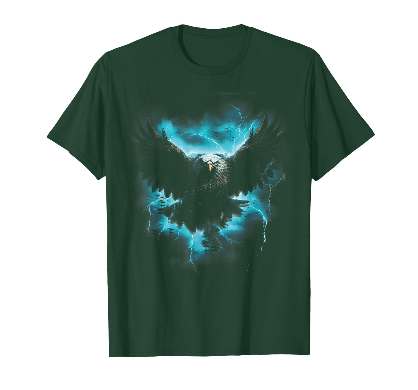 Bald eagle Bird Nature Usa Lightning T-Shirt