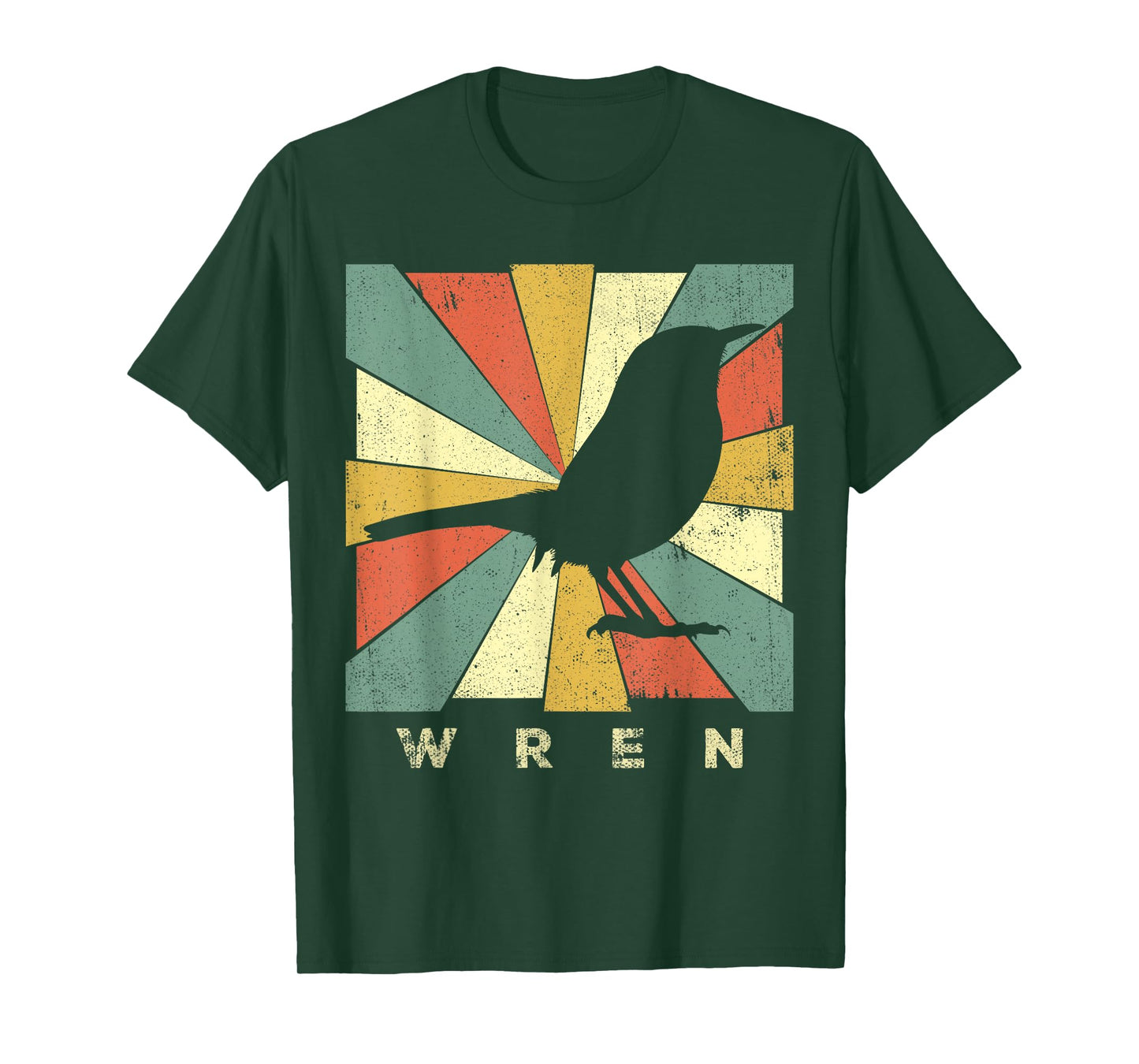 Vintage Wren Bird Lover Retro Style Animal T-Shirt