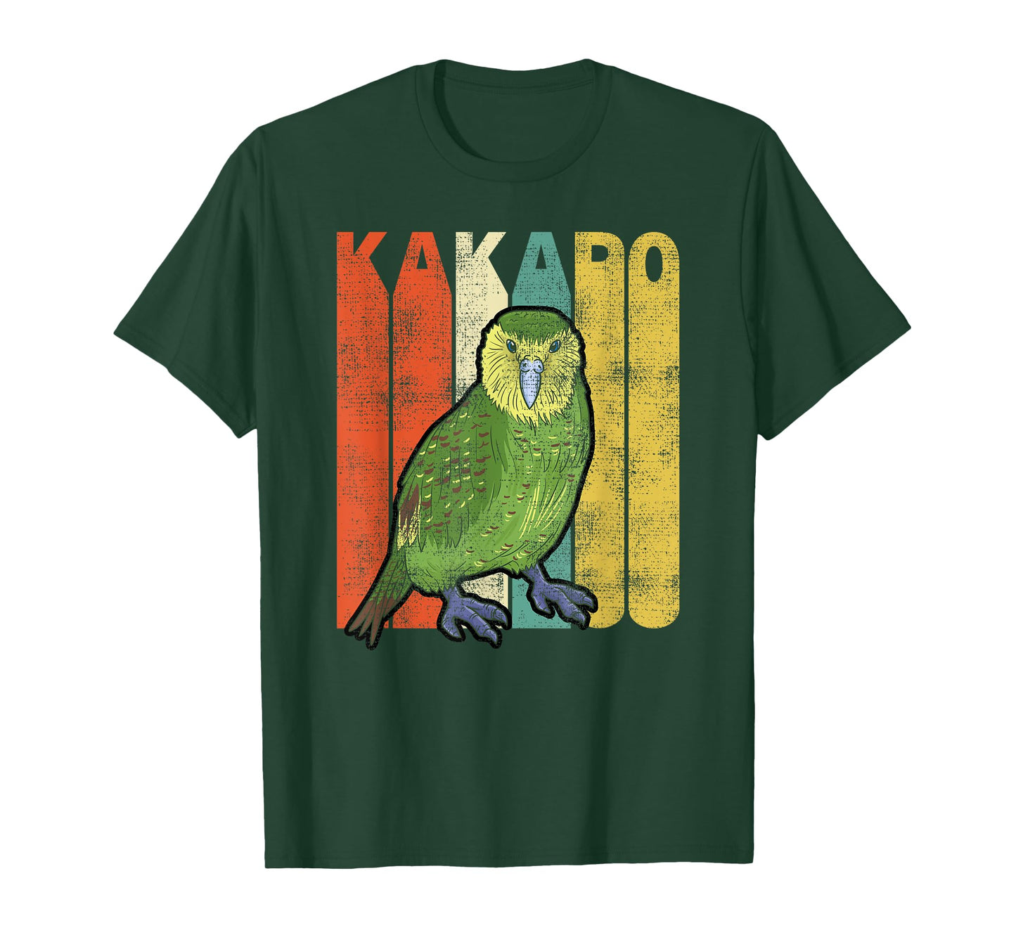 Vintage Kakapo Retro Parrot Bird T-Shirt