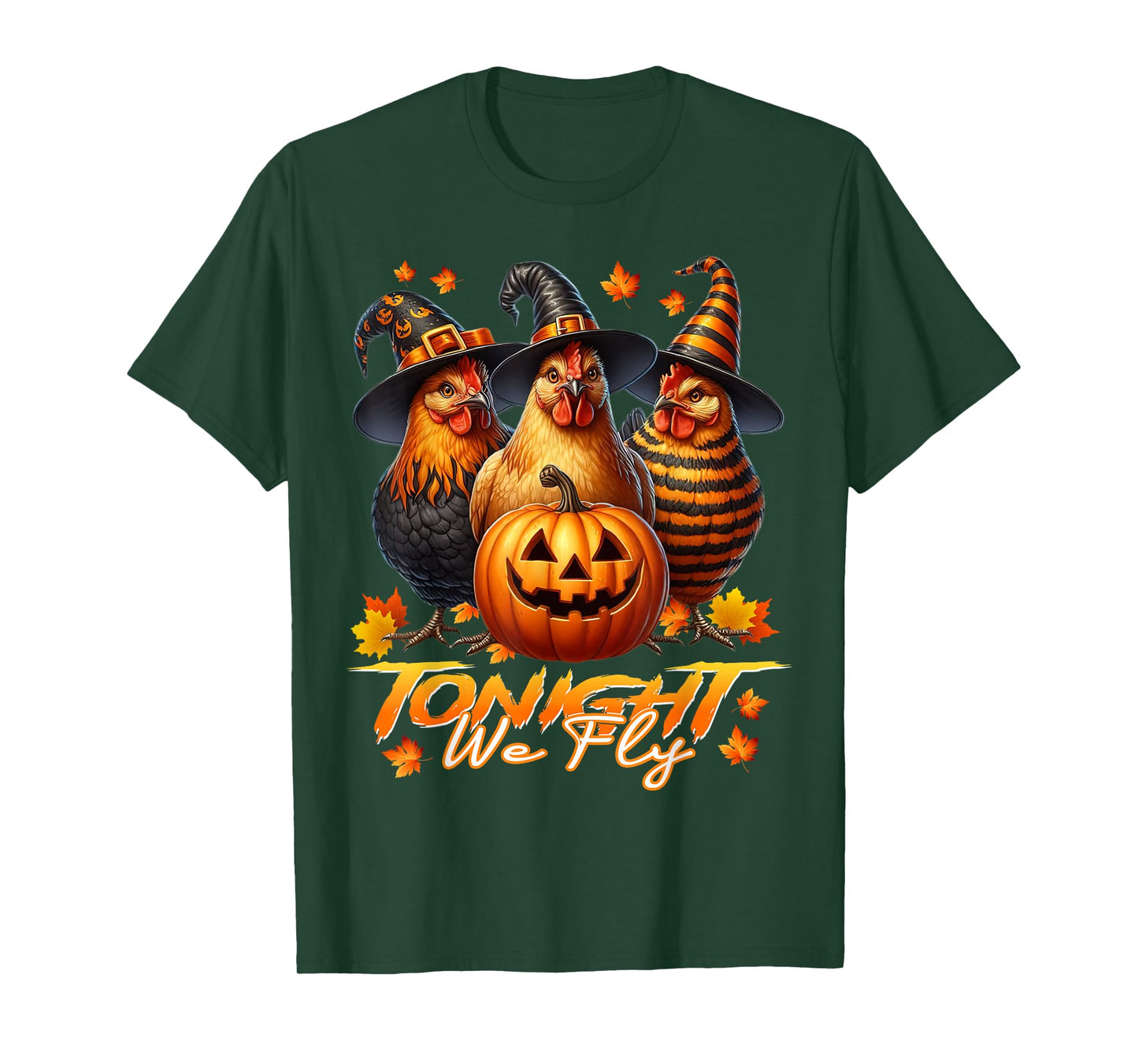 Tonight We Fly Funny Chicken Spooky Season Halloween Costume T-Shirt