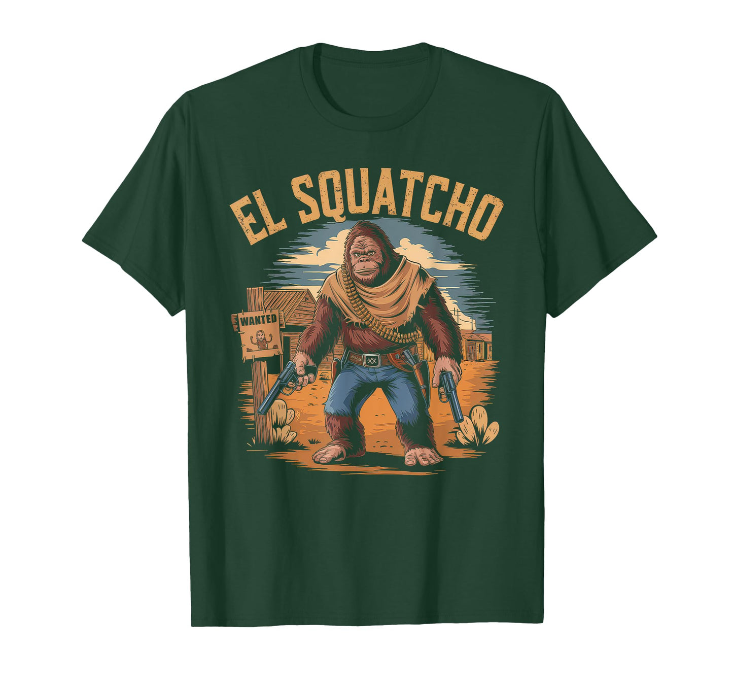 El Squatcho Tshirt Men Women Bigfoot Sasquatch Mexican T-Shirt