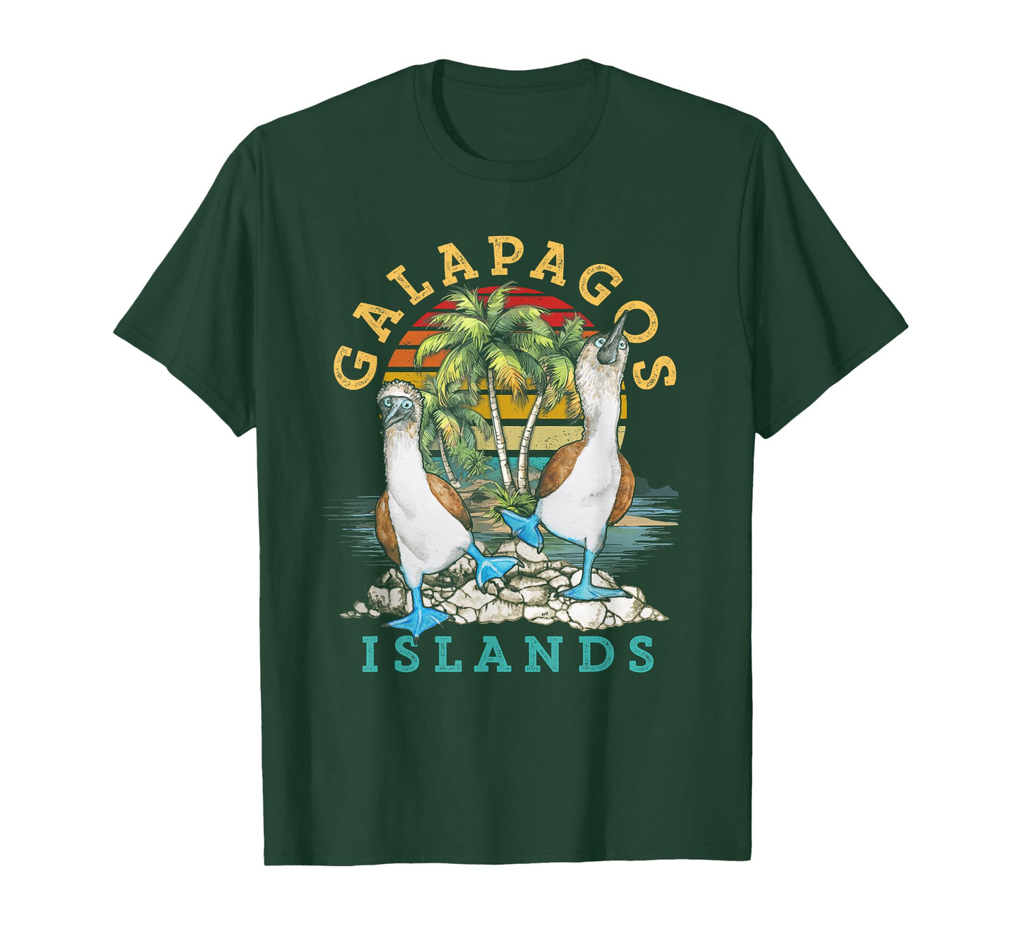 Seabirds Blue-footed Booby Bird Galapagos Island Alaska T-Shirt