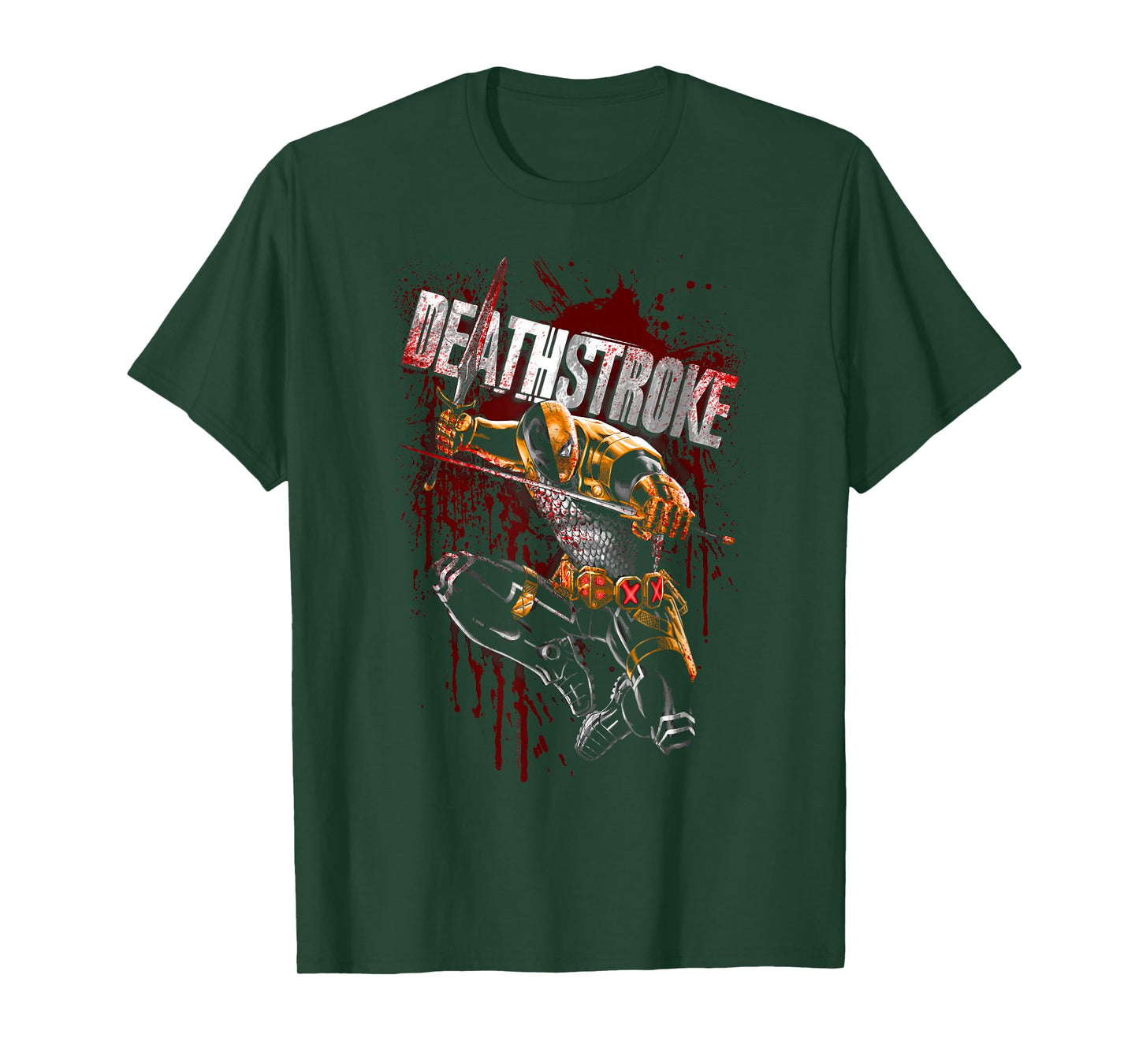 Batman Deathstroke Blood Splattered T-Shirt