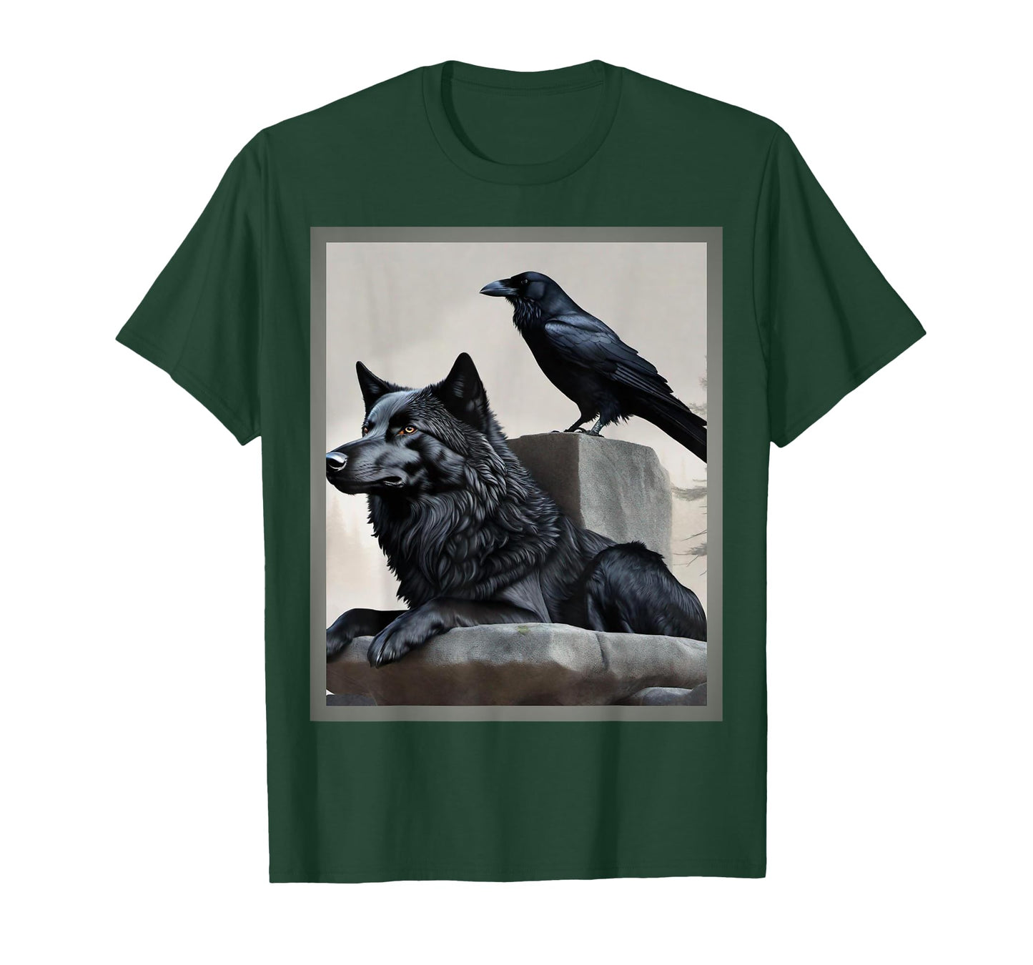 Stoic, wolf and crow T-Shirt