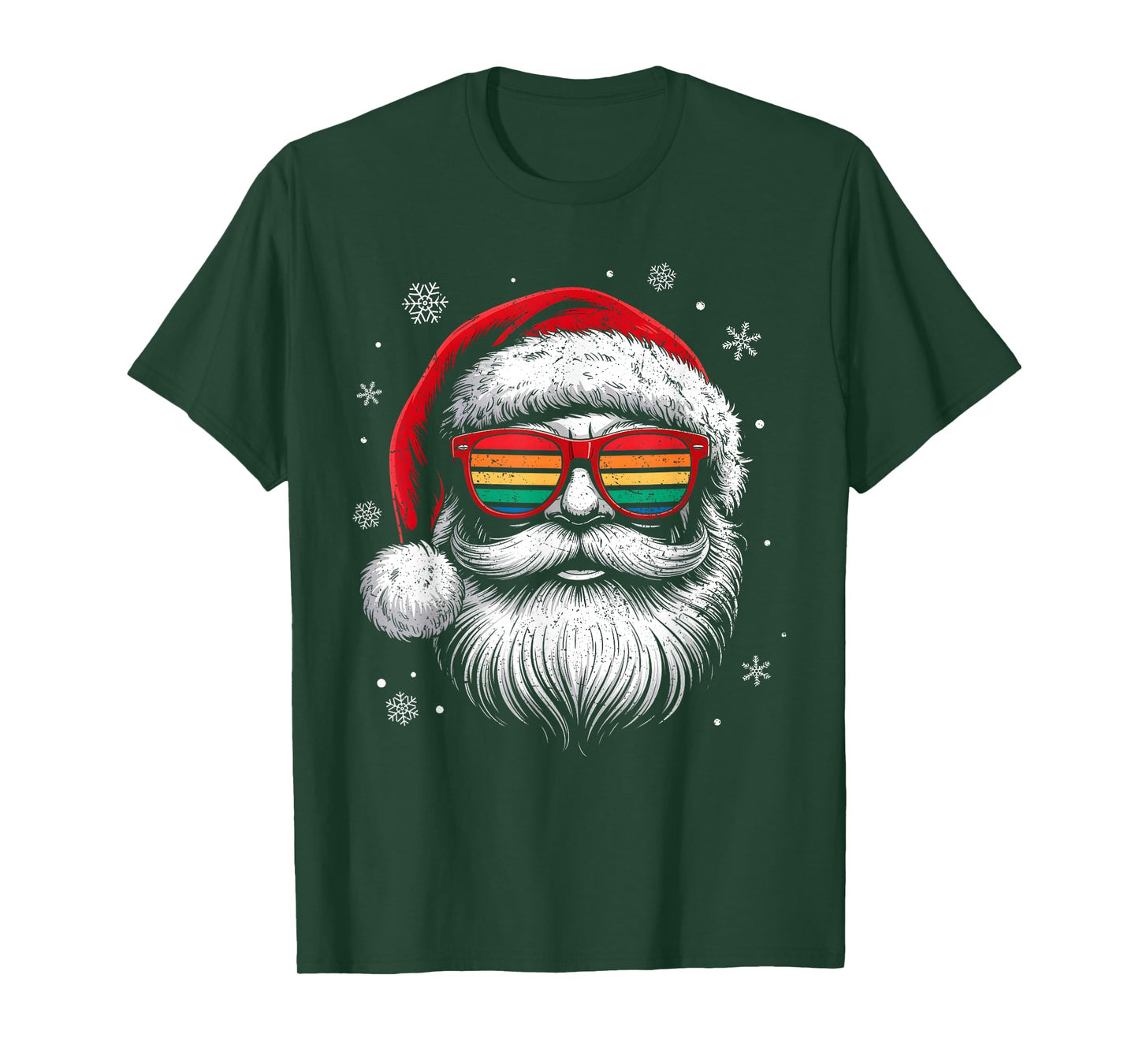 Sunglasses Santa Hat Summer Christmas Xmas In July Men Boy T-Shirt