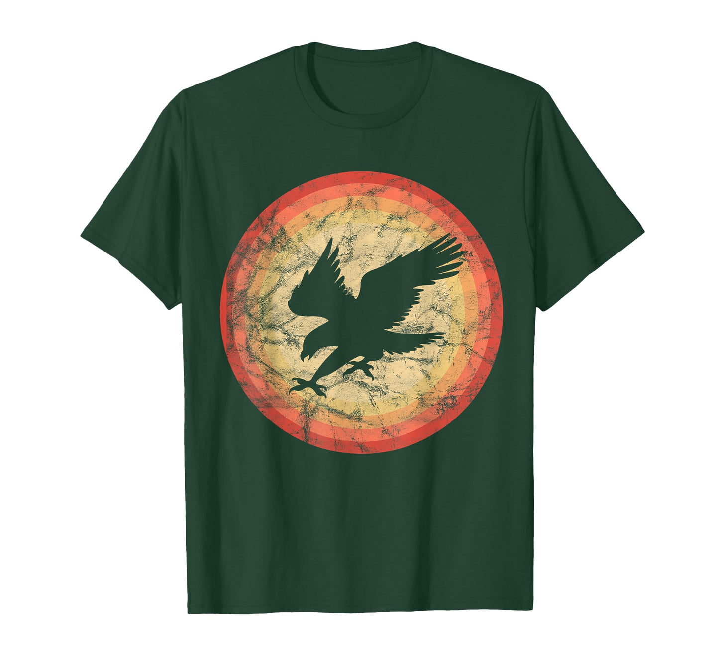 vintage retro hawk bird sunset T-Shirt