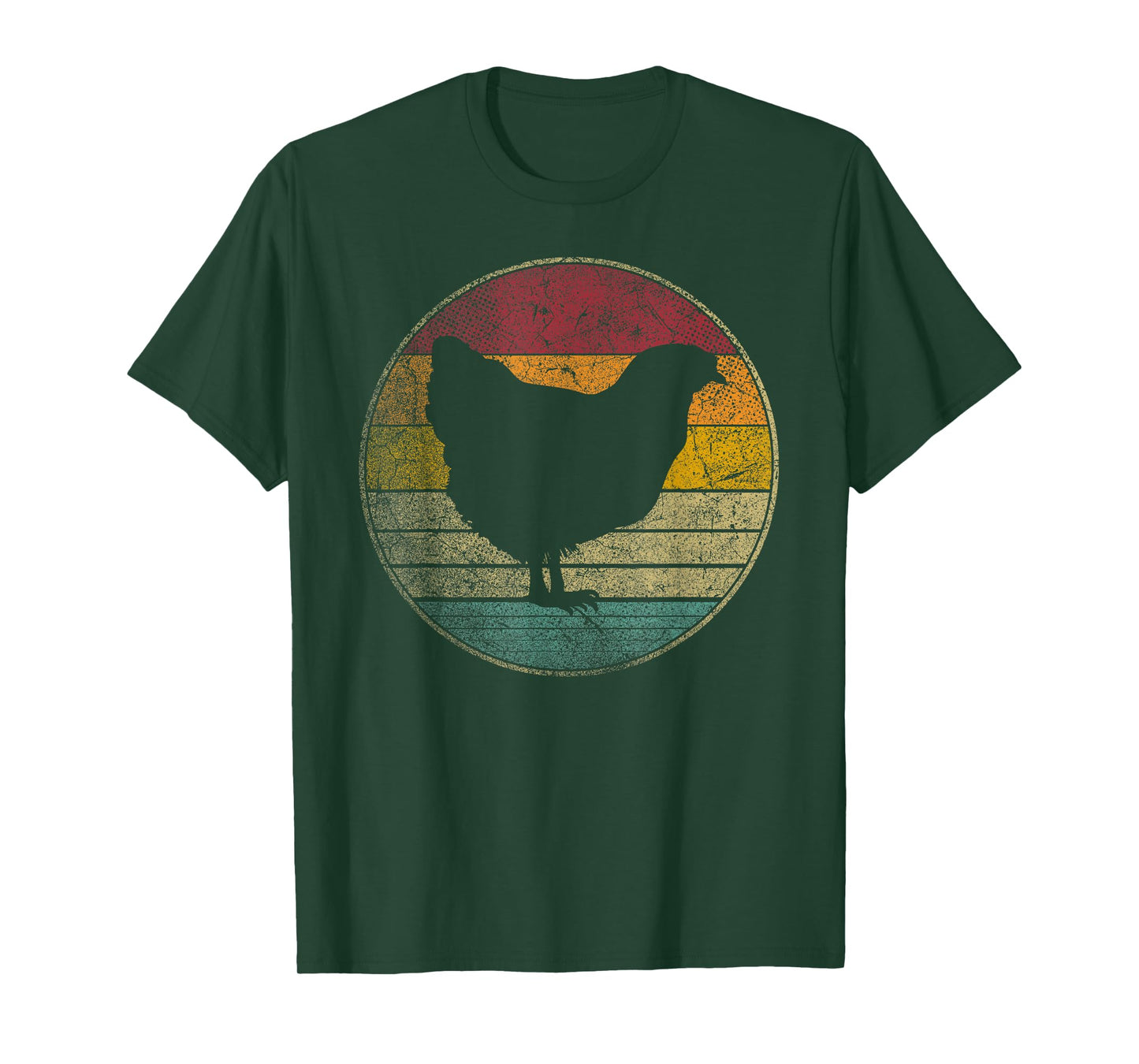 Chicken Hen Bird Farm Vintage Distressed Retro 70s 80s Gift T-Shirt