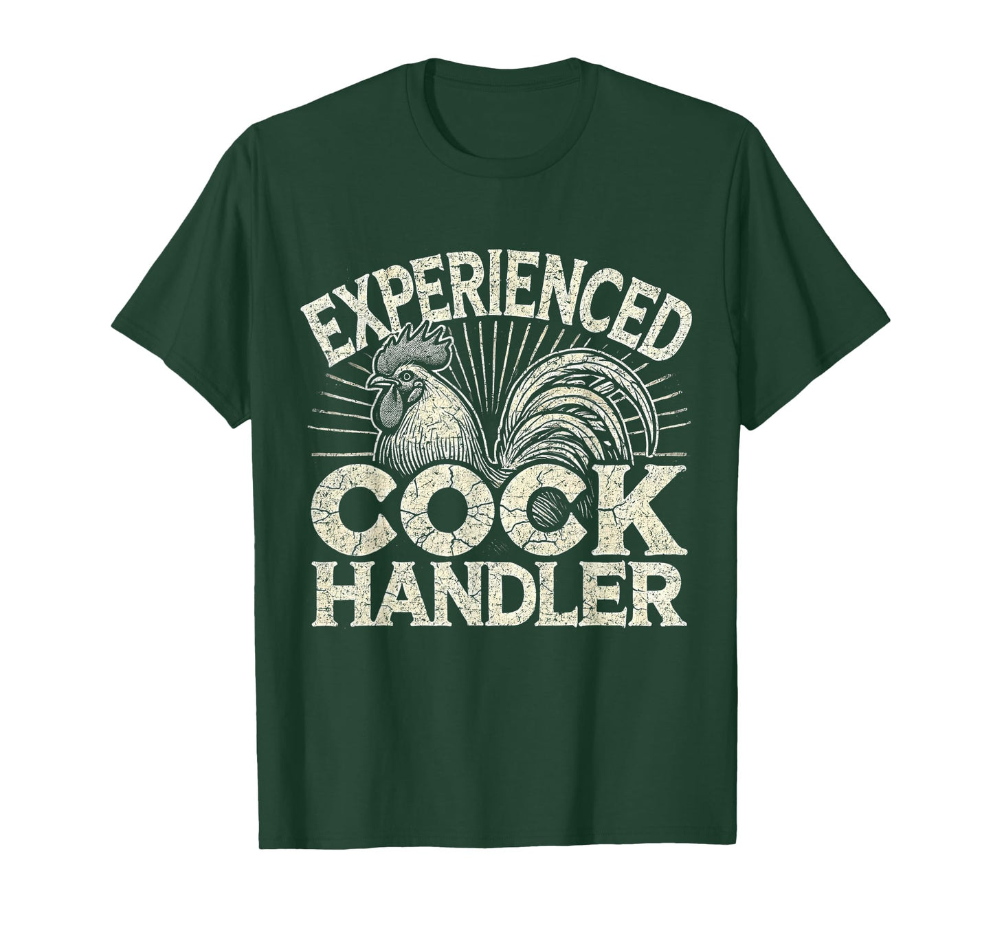 Experienced Funny Vintage Graphic Cock Handler T-Shirt