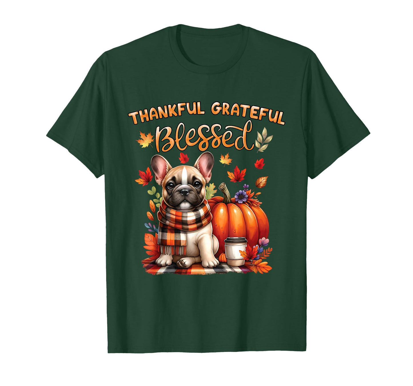 French Bulldog Lovers Pumpkin spice Happy Fall Y'all Autumn T-Shirt