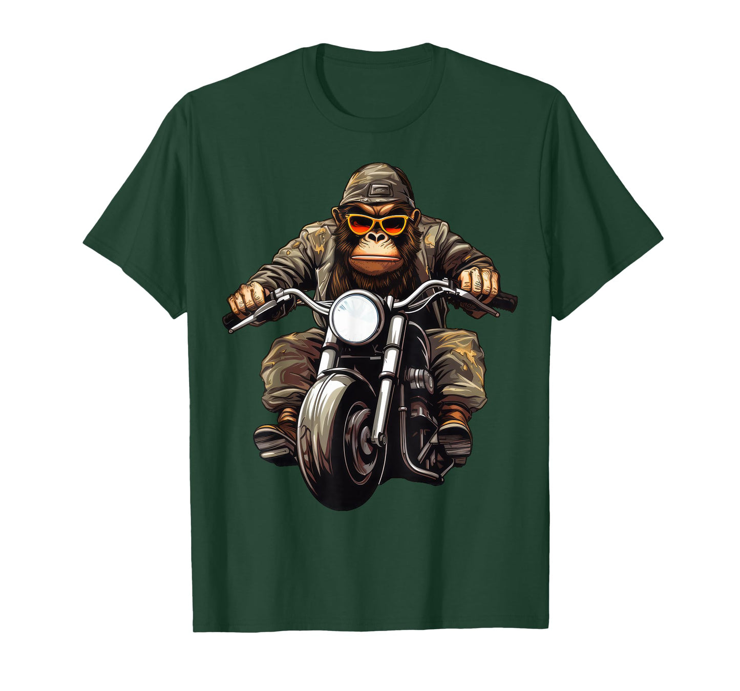 Monkey Motorcycle / Motorcyclist Monkey T-Shirt