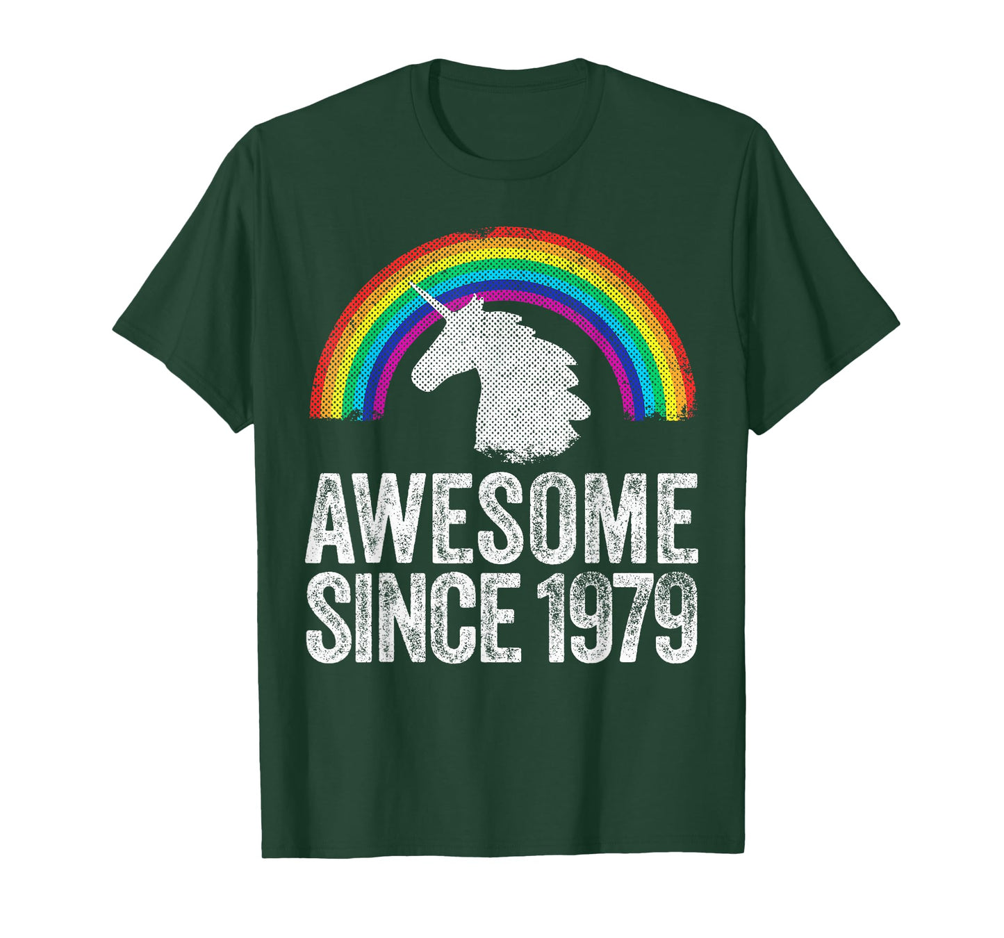 1979 45th Birthday Gift Unicorn Rainbow 45 Years Old Women T-Shirt