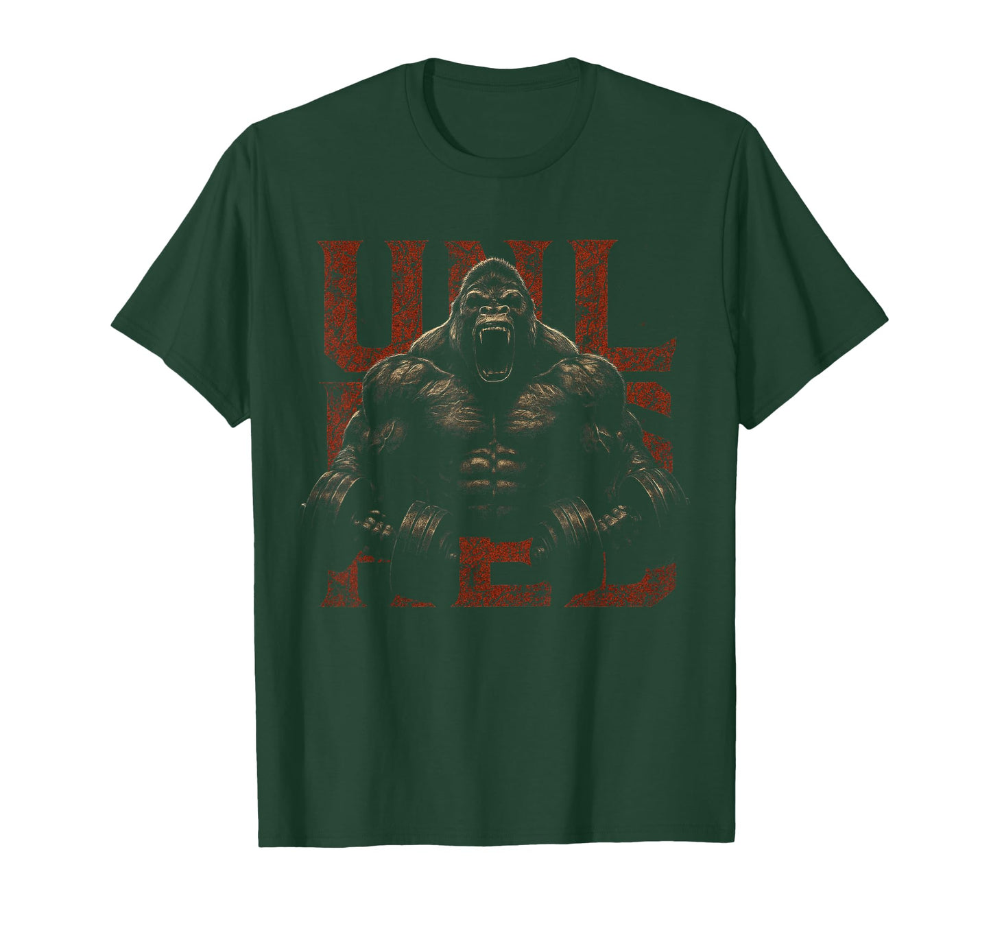 Gorilla Monkey Gym Wear Bodybuilding Workout Motivation T-Shirt
