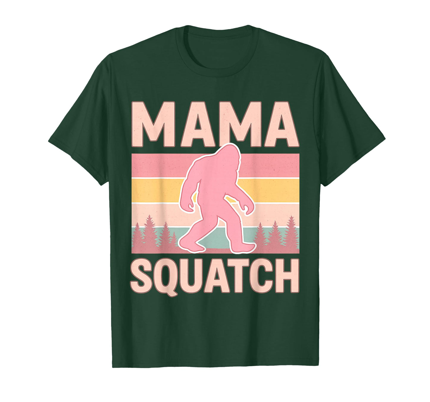 Mama Squatch Bigfoot Mama Sasquatch Yeti Family Matching T-Shirt