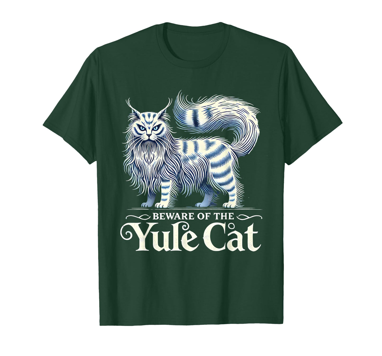 Beware of the Yule Cat Jolakotturinn Icelanic Folklore T-Shirt