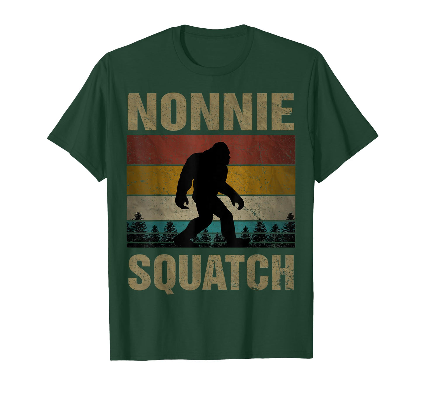 Nonnie Squatch Bigfoot Nonnie Sasquatch Yeti Family Matching T-Shirt