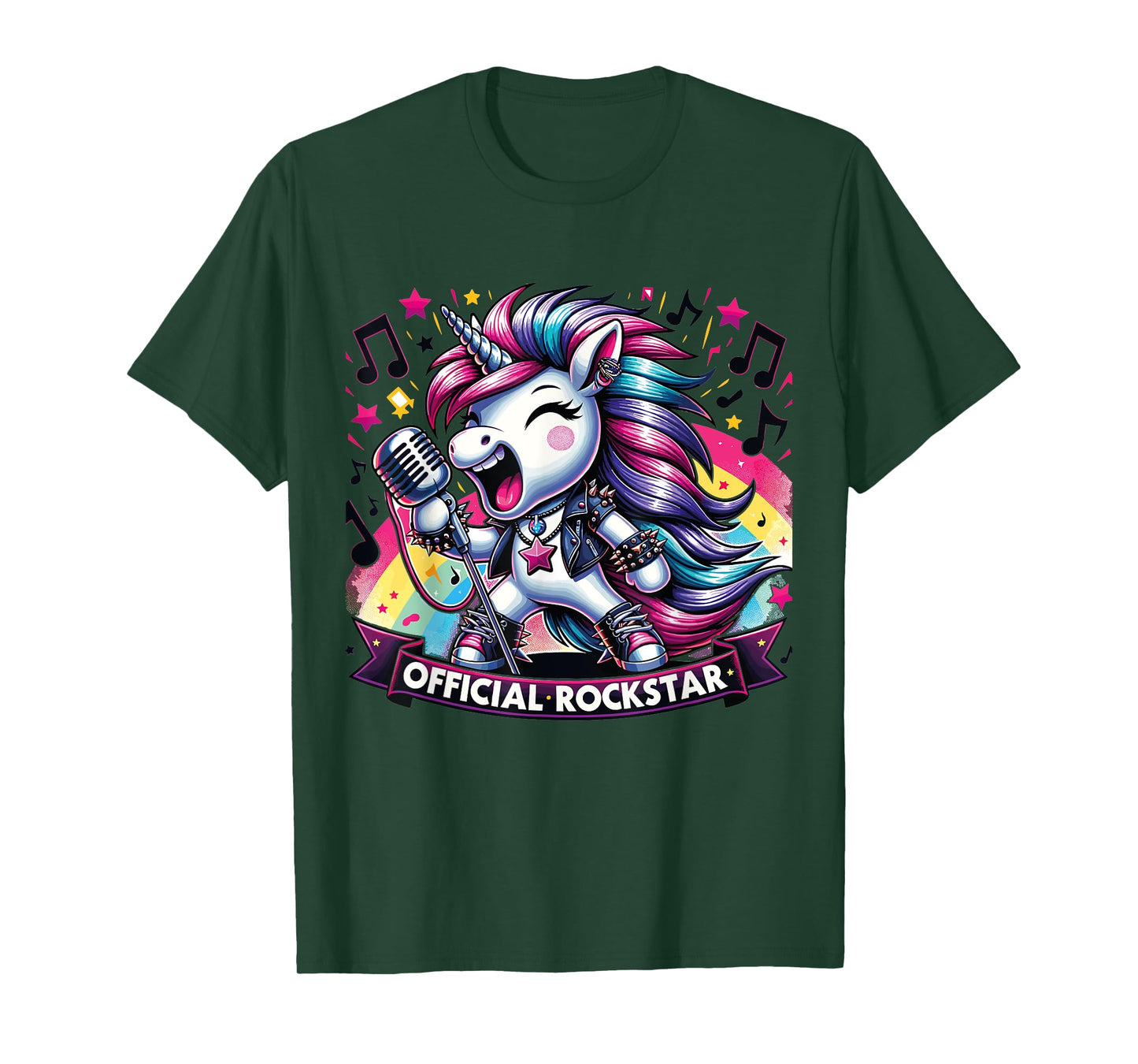 Funny unicorn Singer Rockstar Band official rockstar T-Shirt