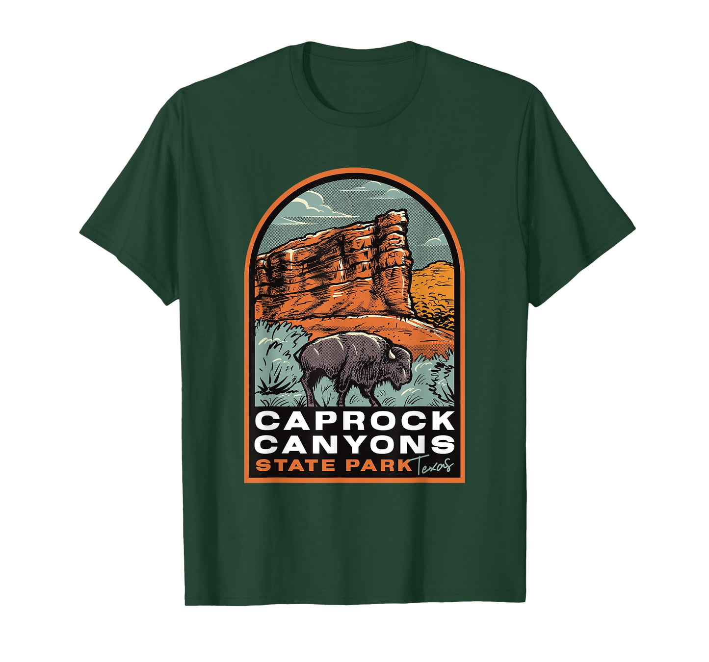 Caprock Canyons State Park Texas Vintage T-Shirt