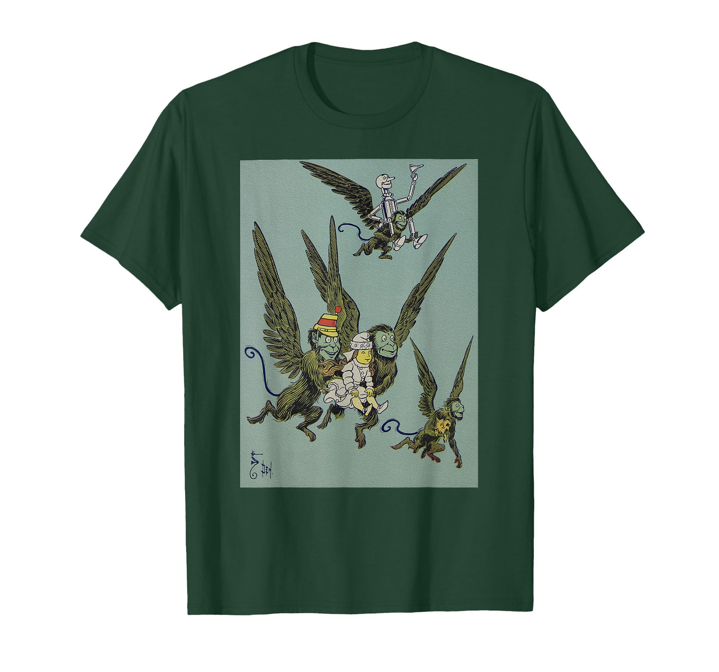 Wizard of OZ Winged Flying Monkey Shirt-Dorothy Toto Tin Man T-Shirt