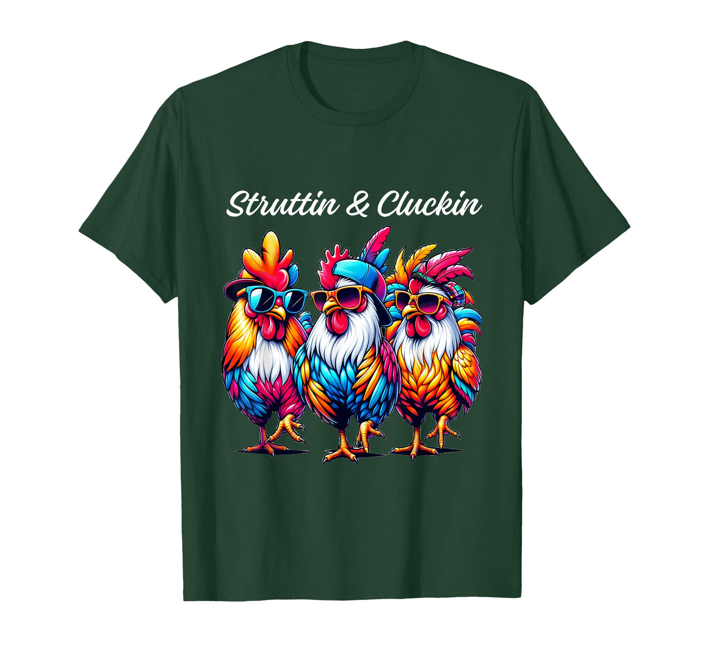 Struttin' & Cluckin' Rooster Parade Tee for Chicken Fans T-Shirt