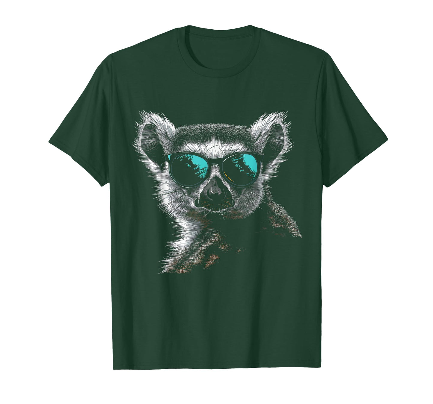 Lemur Wearing Sunglasses Funny Animal Monkey Lemur Lover T-Shirt